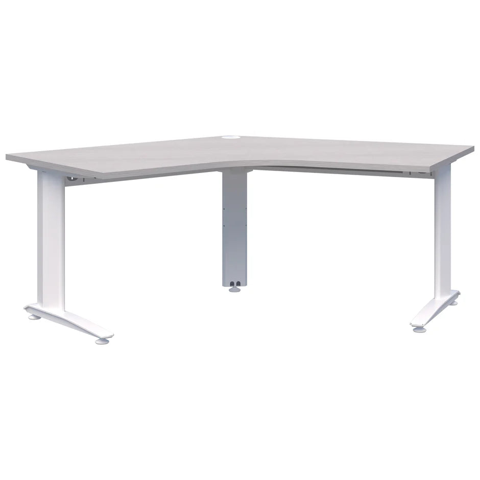 Energy 120° White Desk 1350x1350x800mmD