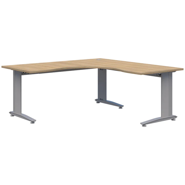 Energy 90° Corner Workstation Silver  Desk 1800x1800x800