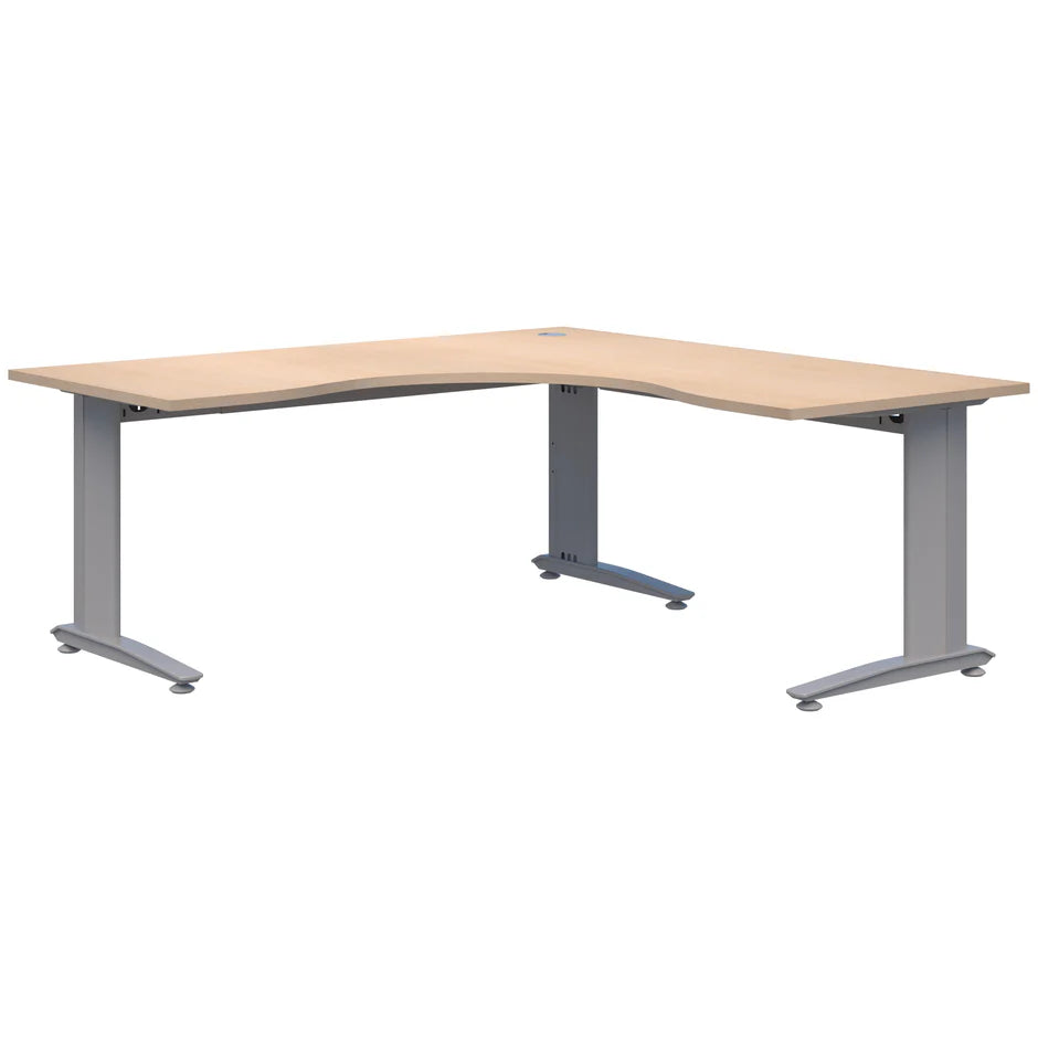 Energy 90° Corner Workstation Silver  Desk 1500x1500x700