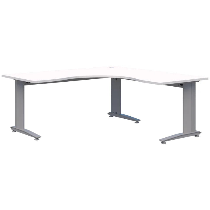 Energy 90° Corner Workstation Silver  Desk 1500x1500x700