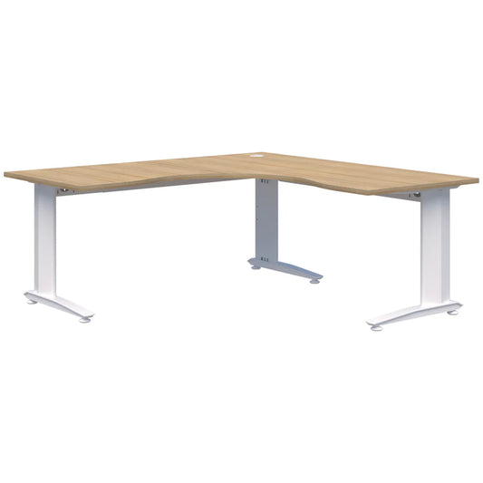 Energy 90° Corner Workstation White Desk 2000x2000x800