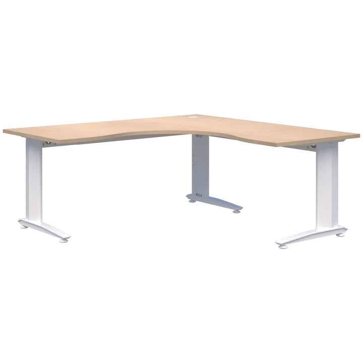 Energy 90° Corner Workstation White Desk 1800x1800x800