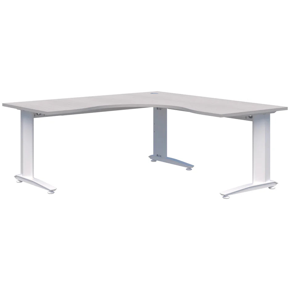 Energy 90° Corner Workstation White Desk 1800x1800x800