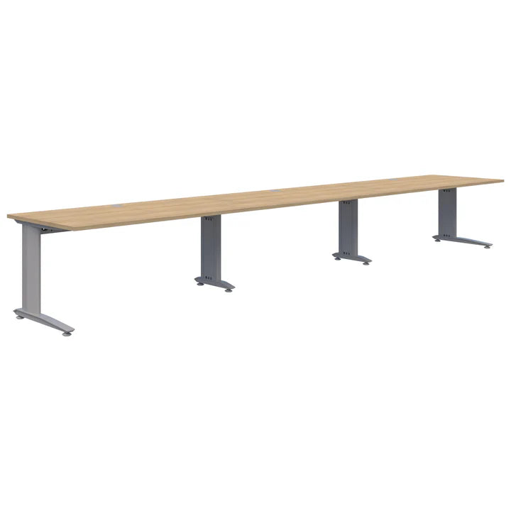 Energy 3 Pod Inline Silver Desk 1500x700