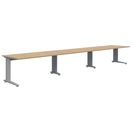 Energy 3 Pod Inline Silver Desk 1500x700