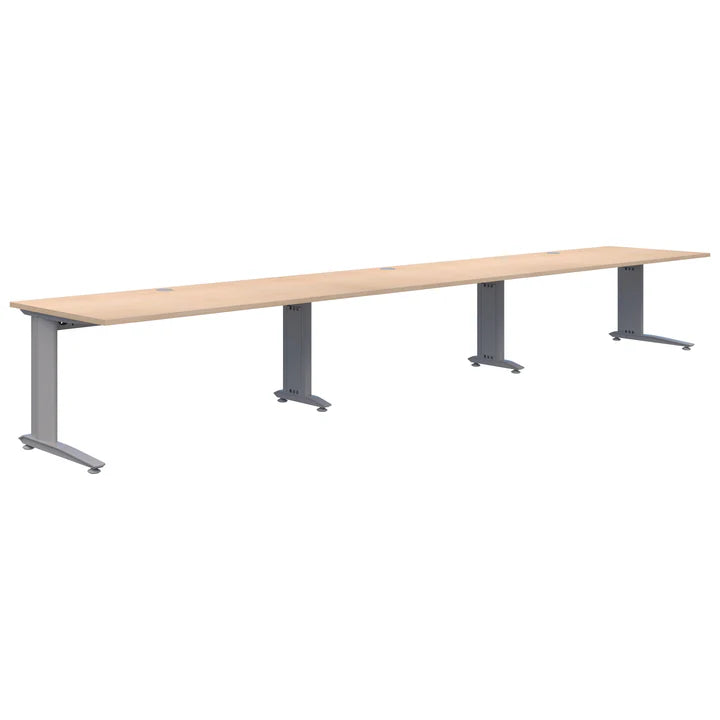 Energy 3 Pod Inline Silver Desk 1500x700