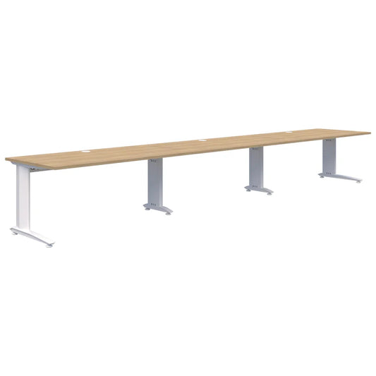 Energy 3 Pod Inline White Desk 1200x800