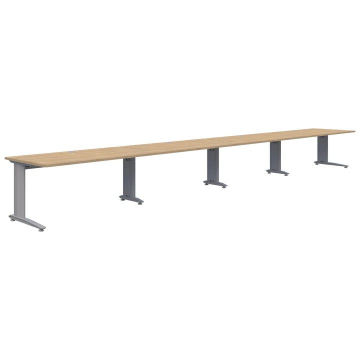 Energy 4 Pod Inline Silver Desk 2000x800