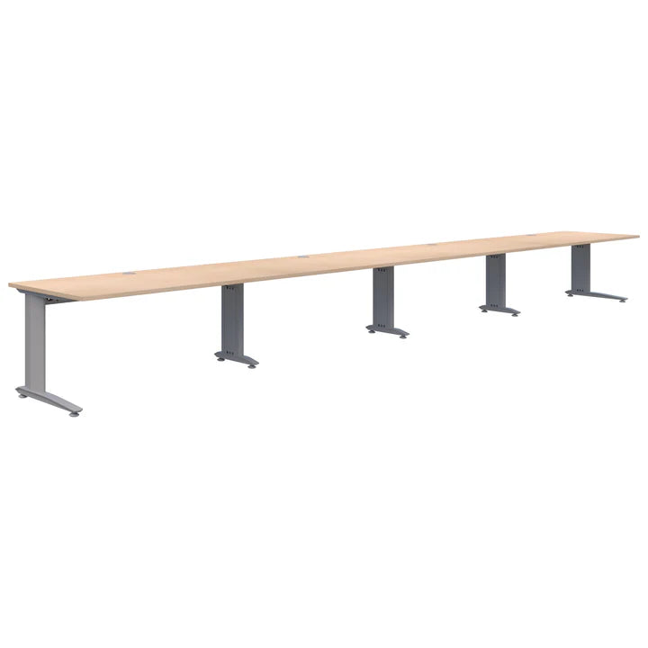 Energy 4 Pod Inline Silver Desk 2000x800