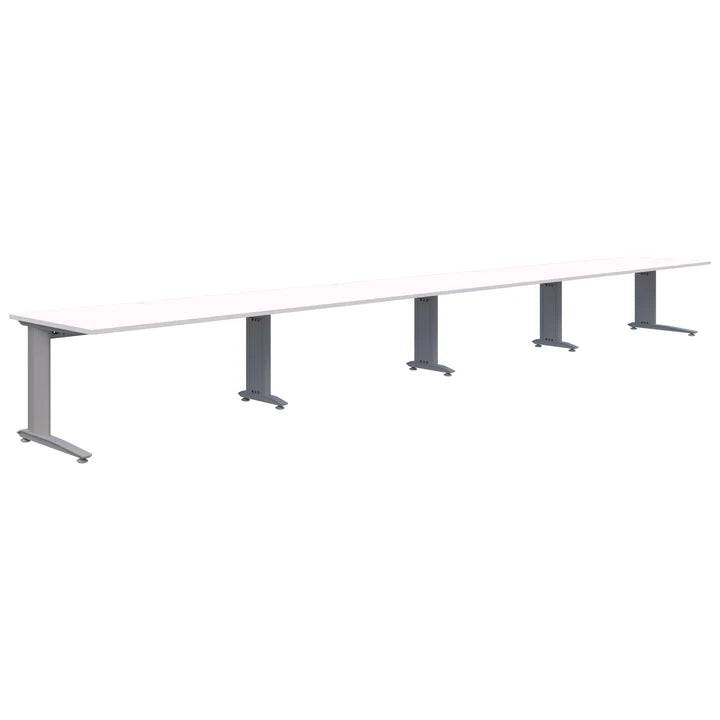 Energy 4 Pod Inline Silver Desk 2000x800