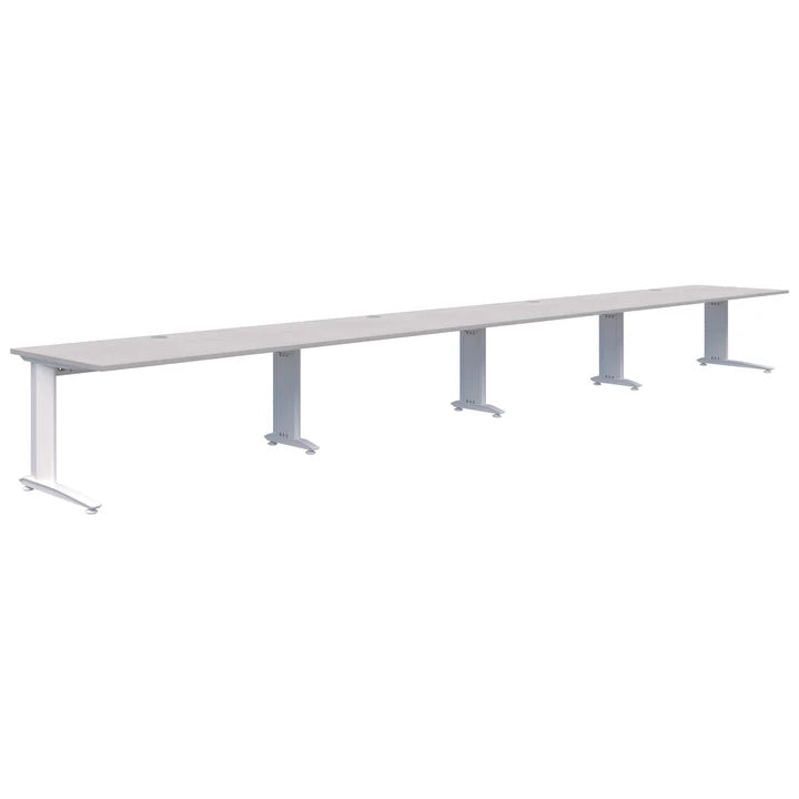 Energy 4 Pod Inline White Desk 2000x800
