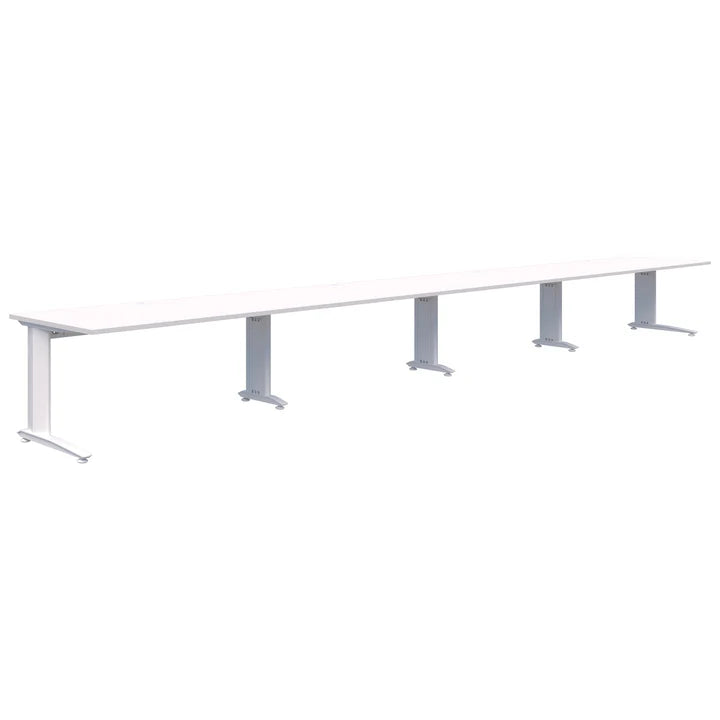 Energy 4 Pod Inline White Desk 2000x800