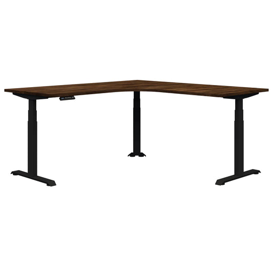 Summit II Electric 90° Corner Workstation Black Desk 1800x1800x800