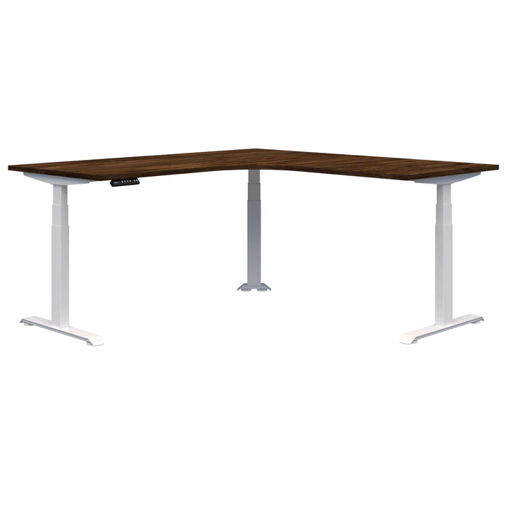 Summit II Electric 90° Corner Workstation White Desk 1800x1800x800