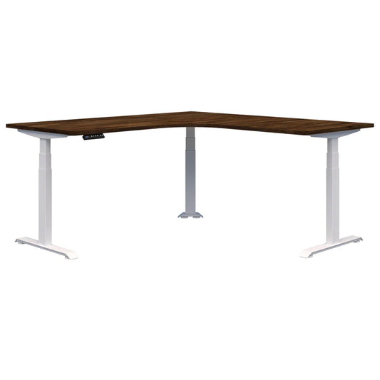 Summit II Electric 90° Corner Workstation White Desk 1800x1800x800