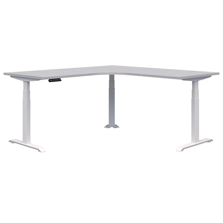 Summit II Electric 90° Corner Workstation White Desk 1800x1800x800