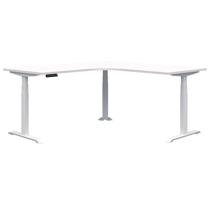 Summit II Electric 90° Corner Workstation White Desk 2000x2000x800