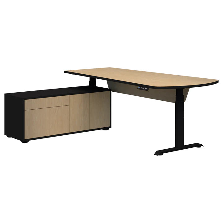 Summit II Left Hand Return Executive Black Desk