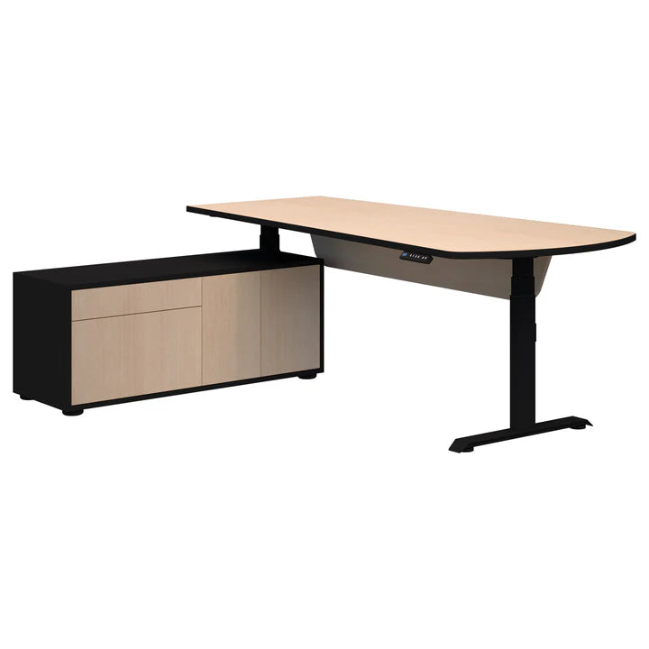 Summit II Left Hand Return Executive Black Desk