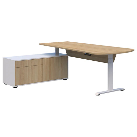 Summit II Left Hand Return Executive White Desk