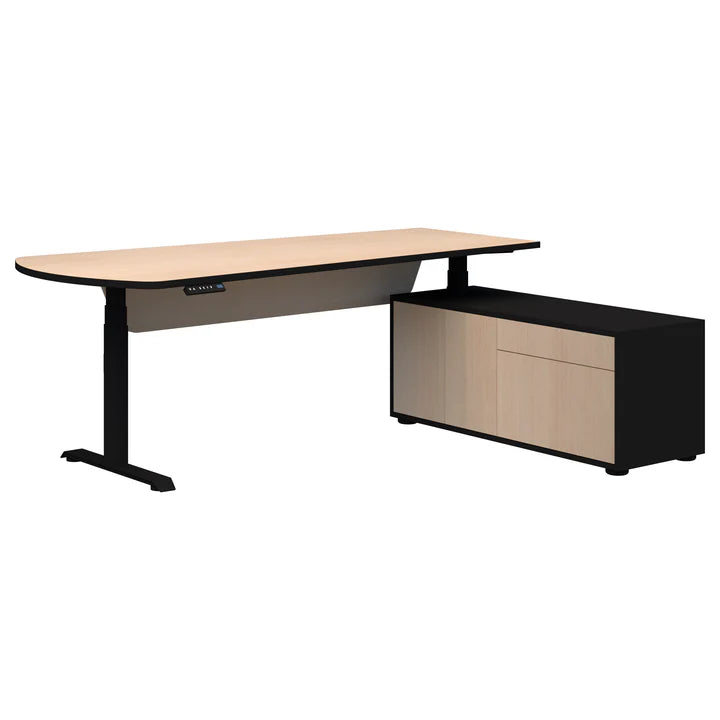 Summit II Right Hand Return Executive Black Desk
