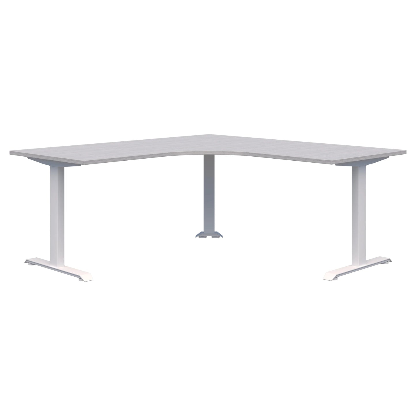 Summit II Fixed Height 90° Corner Workstation White Desk 2000x2000x800