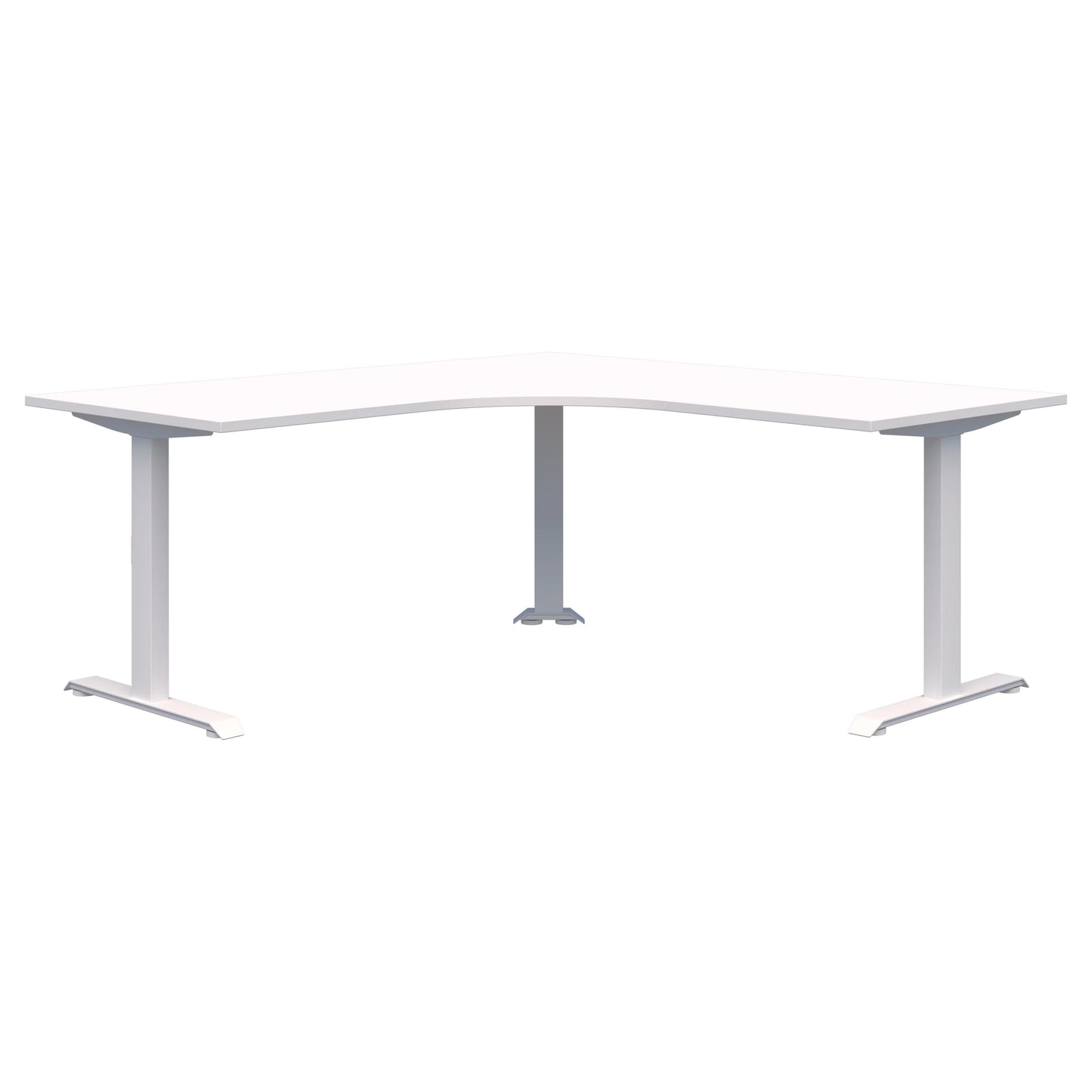 Summit II Fixed Height 90° Corner Workstation White Desk 2000x2000x800