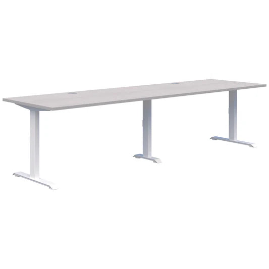 Summit II Fixed Height Inline 2 Pod White Desk 2x1500x800