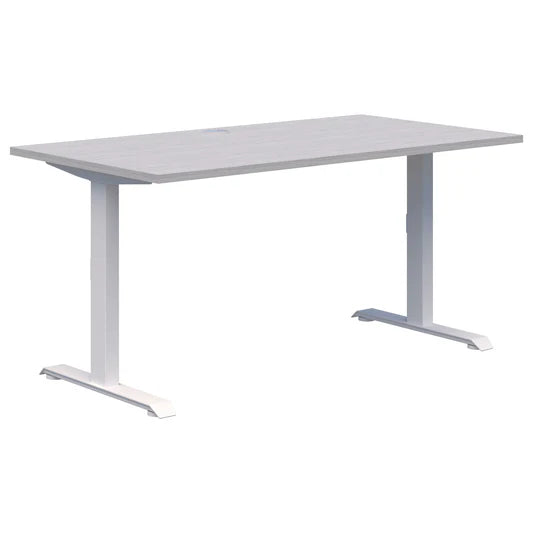 Summit II Single Fixed Height White Desk 1800x800