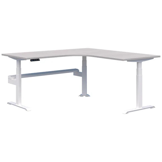 Summit II Plus Electric 90° Corner Workstation White Desk 2000x2000x800