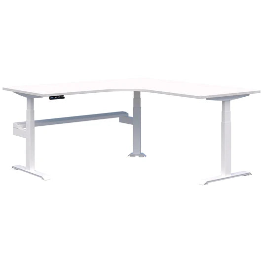 Summit II Plus Electric 90° Corner Workstation White Desk 2000x2000x800