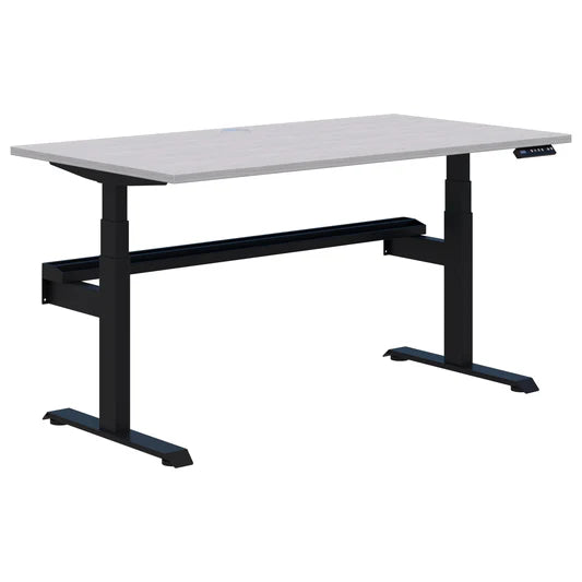 Summit II Plus Single Electric Black Desk 2000x800
