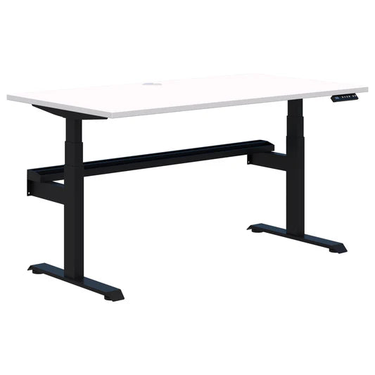 Summit II Plus Single Electric Black Desk 2000x800