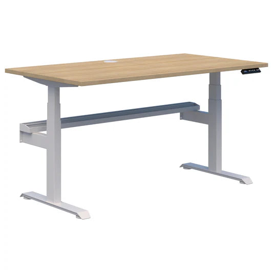 Summit II Plus Single Electric White Desk 1200x800