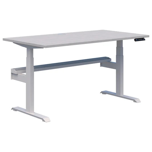 Summit II Plus Single Electric White Desk 1200x800