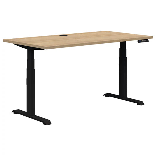 Summit II Single Electric Black Desk 1200x700