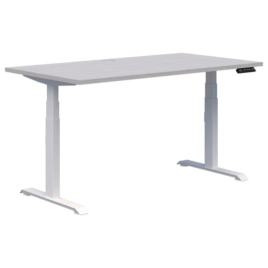 Summit II Single Electric White Desk 1500x800