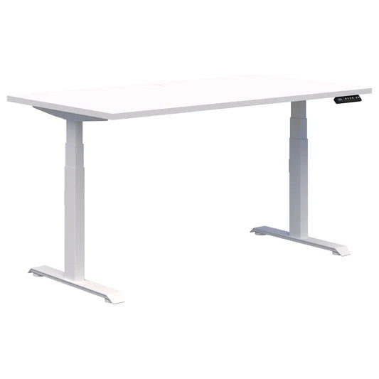 Summit II Single Electric White Desk 1500x800