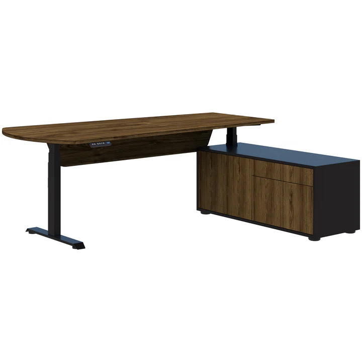 Summit II Right Hand Return Executive Black Desk