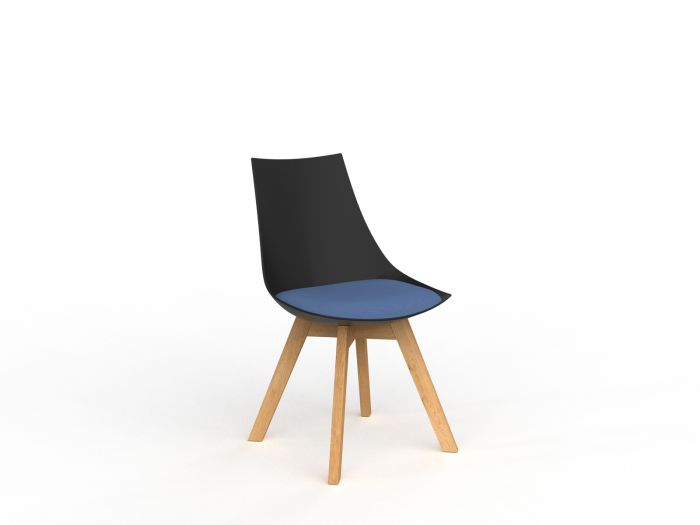 Luna Solid Oak Legs Visitor Chair