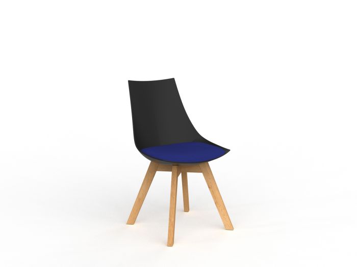Luna Solid Oak Legs Visitor Chair