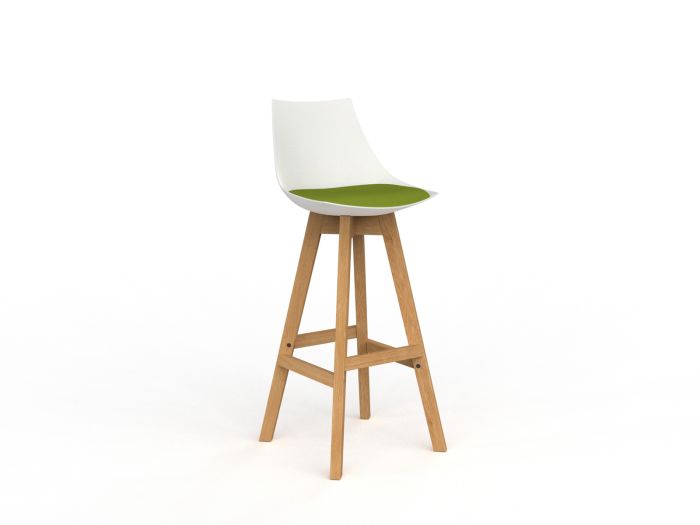 Luna Natural Oak Frame Barstool