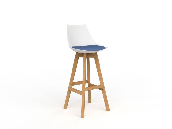 Luna Natural Oak Frame Barstool