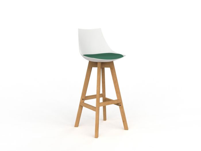 Luna Natural Oak Frame Barstool