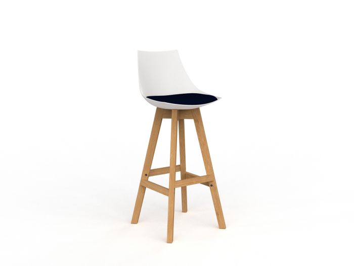 Luna Natural Oak Frame Barstool