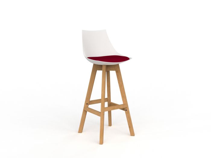 Luna Natural Oak Frame Barstool