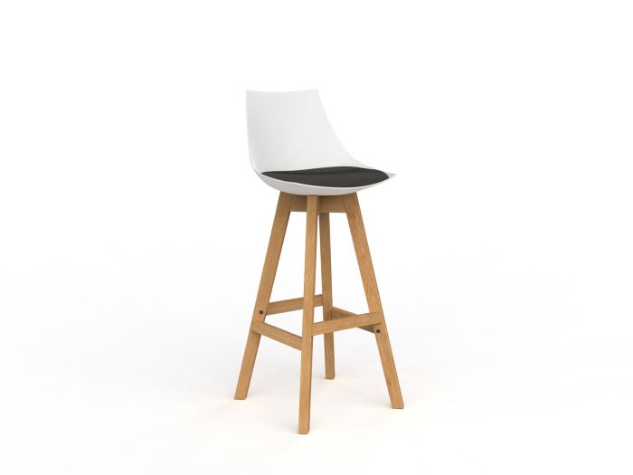 Luna Natural Oak Frame Barstool