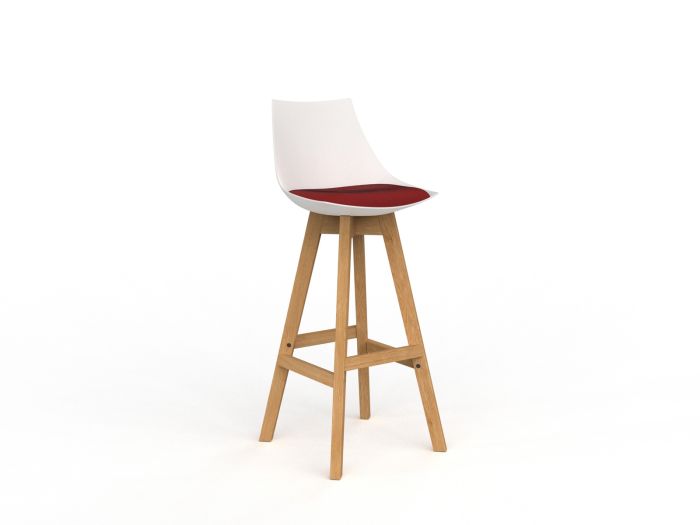 Luna Natural Oak Frame Barstool