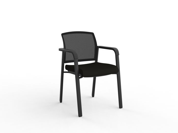 Ozone Black Frame Visitor Chair