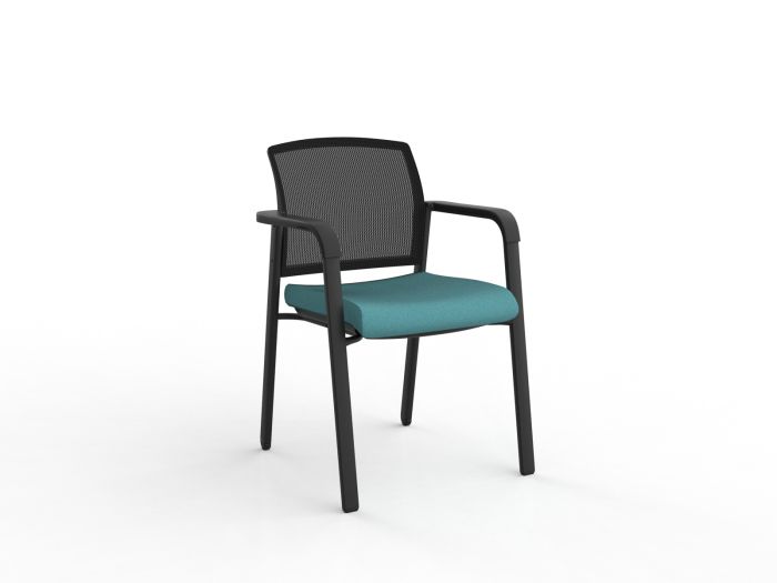 Ozone Black Frame Visitor Chair
